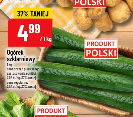 Ogórek szklarniowy polski promocja w POLOmarket