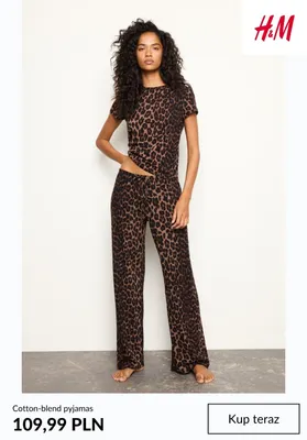 Cotton-blend pyjamas H & M promocja w H&M