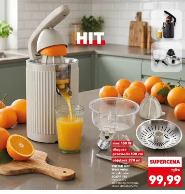 Wyciskarka do cytrusów Switch On promocja w Kaufland