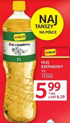 Olej rzepakowy 1 l promocja w Selgros