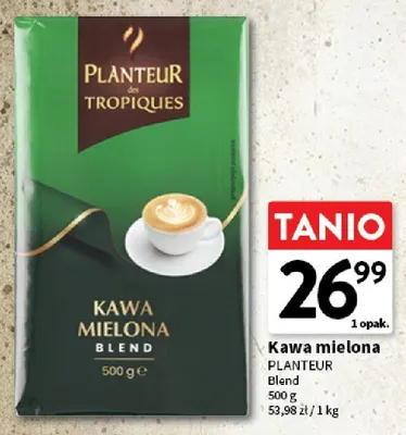 Kawa mielona Planteur des Tropiques Blend promocja w Intermarche
