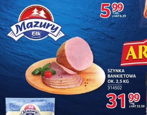 Szynka bankietowa Mazury promocja w Selgros