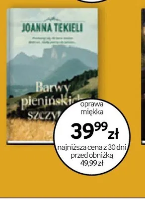 Książka Barwy pienińskich szczytów Joanna Tekieli promocja w Empik