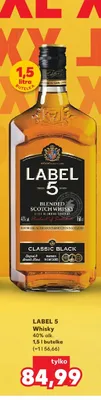 Whisky Label 5 Classic Black promocja w Kaufland