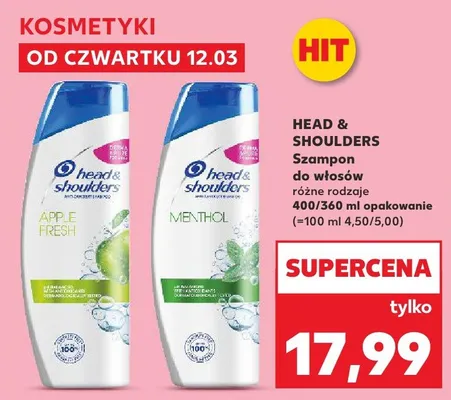 Szampon do włosów Menthol promocja w Kaufland