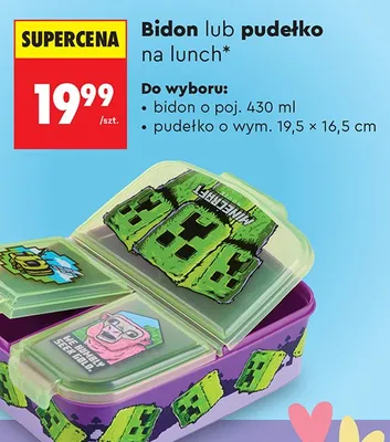 Pudełko na lunch Minecraft promocja w Biedronka