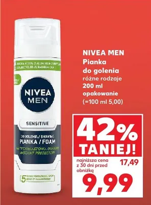Pianka do golenia różne rodzaje promocja w Kaufland