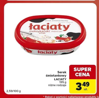 Serek śmietankowy Łaciaty promocja w Carrefour Market