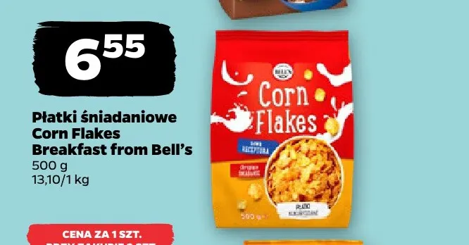 Płatki śniadaniowe Corn Flakes Breakfast from Bell's promocja w Netto