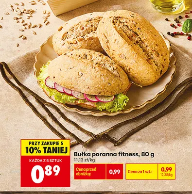 Bułka poranna fitness promocja w Biedronka