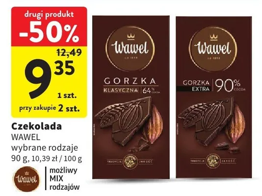 Czekolada Gorzka Klasyczna promocja w Intermarche