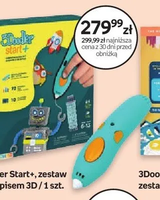 Zestaw z długopisem 3D 3Doodler Start+ promocja w Empik