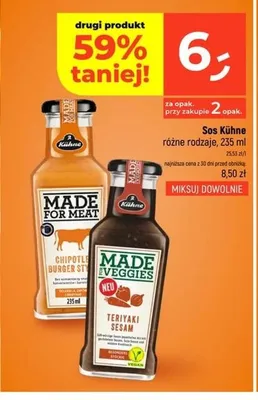 Sos Kühne Made Veggies Teriyaki Sesam promocja w Dealz