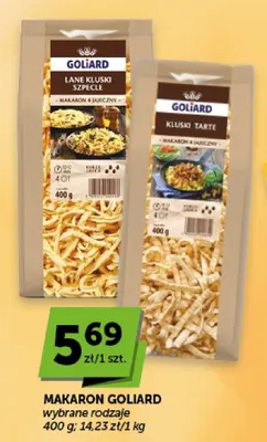 Makaron Goliard kluski tarte promocja w ABC