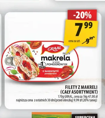 Filety z makreli Graal promocja w Arhelan