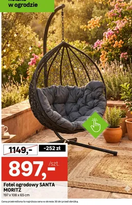 Fotel ogrodowy Santa Moritz 197x108x65cm promocja w Leroy Merlin