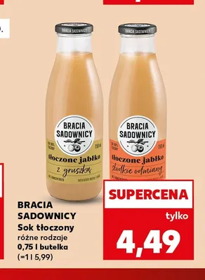 Sok tłoczony Bracia Sadownicy promocja w Kaufland