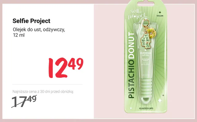 Olejek do ust odżywczy Selfie Project promocja w Rossmann