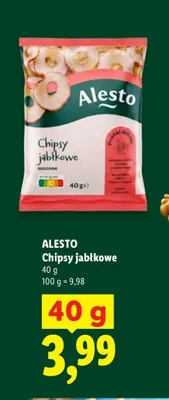 Chipsy jabłkowe Alesto promocja w Lidl