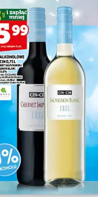 Wino bezalkoholowe Cin & Cin Cabernet Sauvignon promocja w TOPAZ