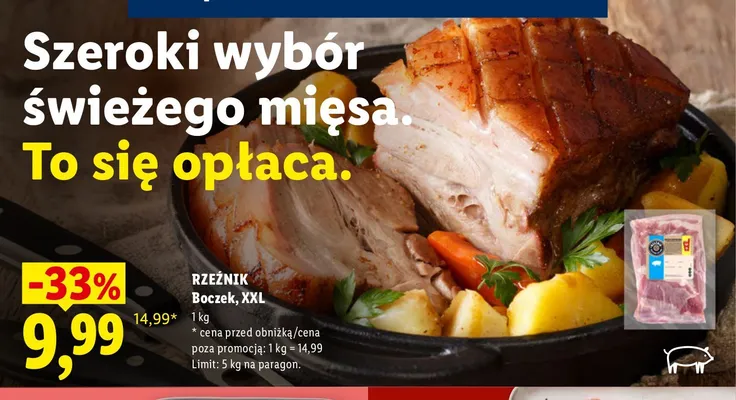 Boczek Rzeźnik XXL promocja w Lidl