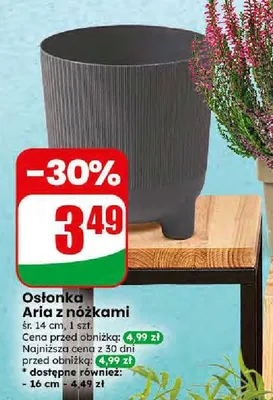 Osłonka Aria z nóżkami 14 cm promocja w Dino