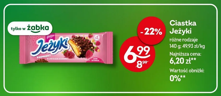 Ciastka Jeżyki promocja w Żabka