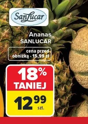 Ananas SanLucar promocja w Carrefour