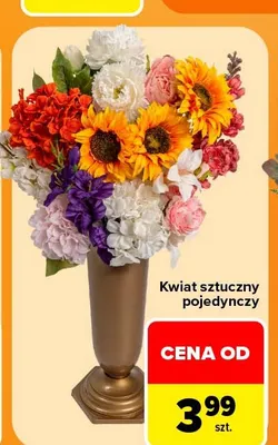 Kwiat sztuczny pojedynczy promocja w Carrefour