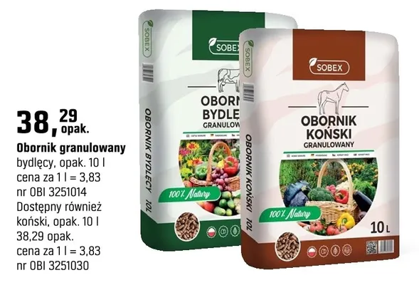 Obornik granulowany bydlęcy promocja w OBI