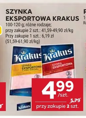 Szynka eksportowa Krakus promocja w Stokrotka