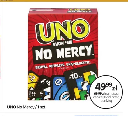 Gra karciana UNO Show 'Em No Mercy promocja w Empik