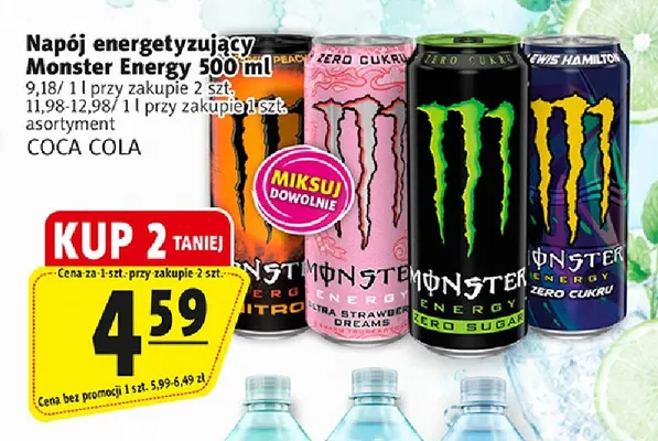 Napój energetyzujący Monster Energy Lewis Hamilton Zero Cukru promocja w Prim Market