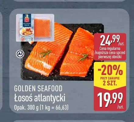 Łosoś atlantycki Golden Seafood promocja w Aldi