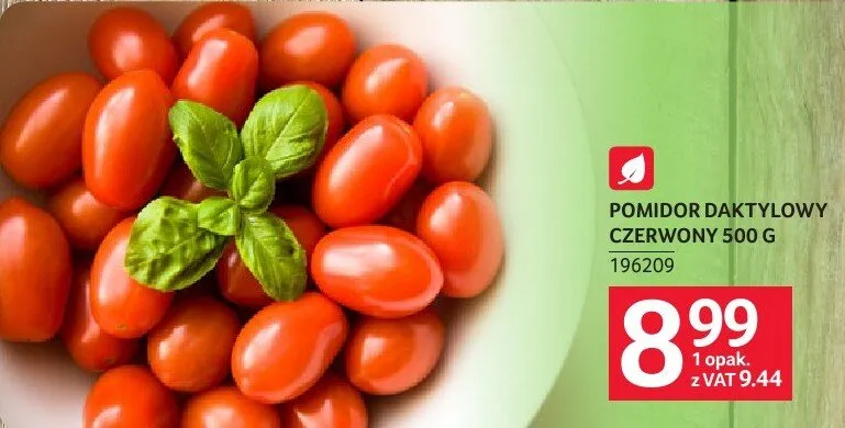 Pomidor daktylowy czerwony 500 g promocja w Selgros