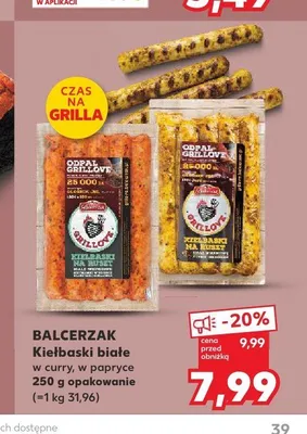 Kiełbaski białe w papryce Balcerzak promocja w Kaufland