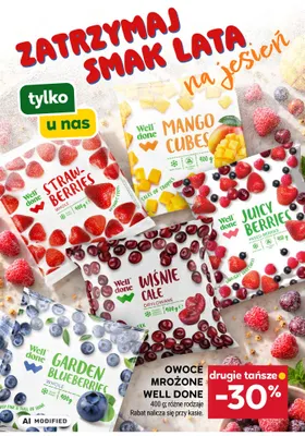 Owoce mrożone Juicy Berries Well done promocja w Stokrotka