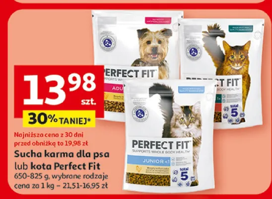 Sucha karma dla kota Perfect Fit promocja w Auchan