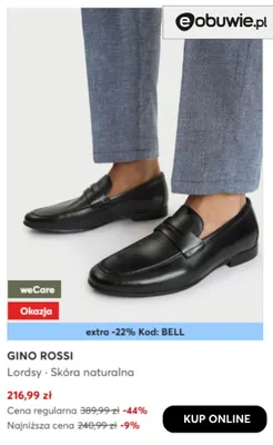Lordsy skóra naturalna Gino Rossi promocja w eobuwie.pl