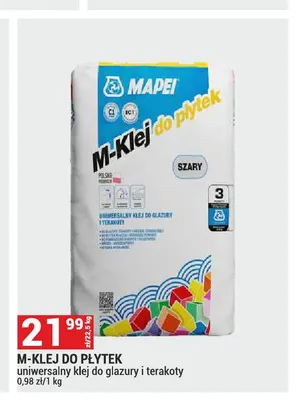Klej do płytek Mapei M-Klej promocja w Merkury Market