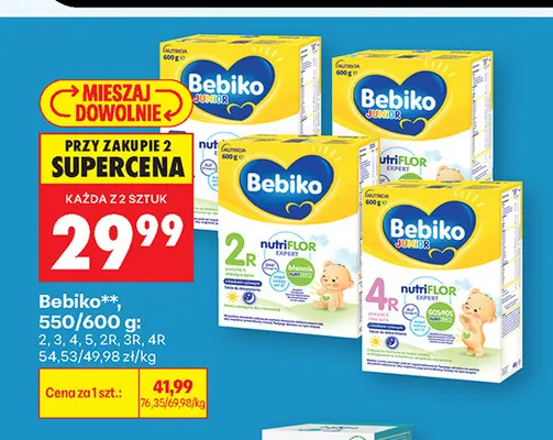 Mleko modyfikowane Bebiko 2 promocja w Biedronka