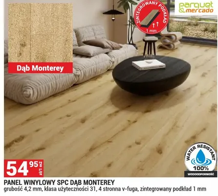 Panel winylowy SPC Dąb Monterey promocja w Merkury Market