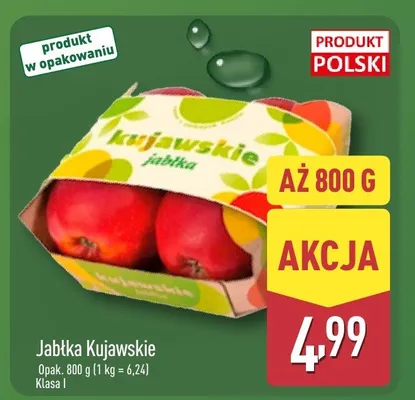 Jabłka Kujawskie klasa I promocja w Aldi
