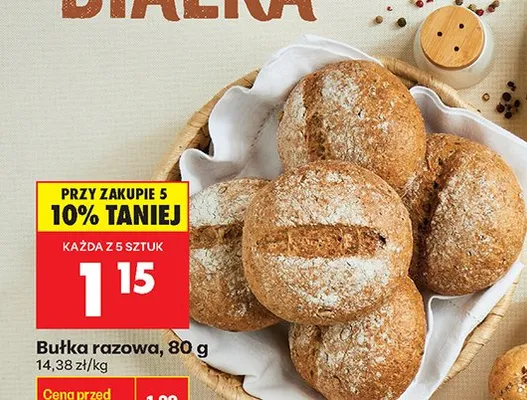 Bułka razowa promocja w Biedronka