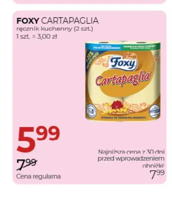 Ręcznik kuchenny Foxy Cartapaglia 2-pak promocja w Drogerie Jawa