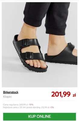 Klapki Birkenstock promocja w eobuwie.pl