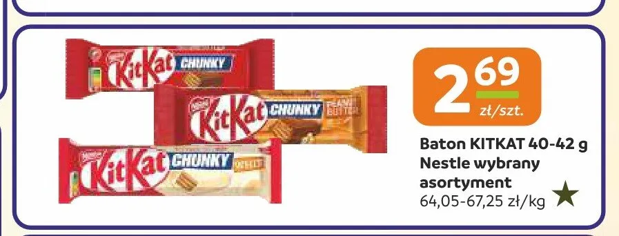 Baton KitKat Chunky Peanut Butter promocja w Społem Częstochowa