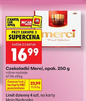 Czekoladki Merci Finest Selection promocja w Biedronka