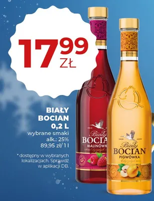 Likier Biały Bocian Pigwówka 0,2L promocja w Duży Ben