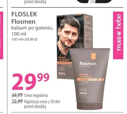 Balsam po goleniu Floslek Flosmen promocja w Hebe